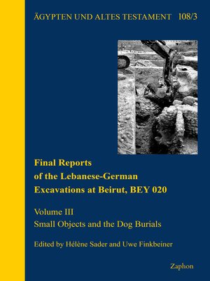 cover image of Final Reports of the Lebanese-German Excavations at Beirut, BEY 020. Volume III